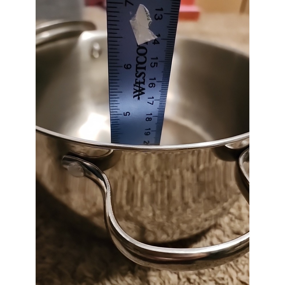 Revere Ware Copper Clad Stainless Steel 5 Qt Stock Pot w/ Lid - Picture 7 of 8